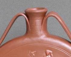 Gourde en sigillée gallo romaine grand modèle, détail, origine la Graufesenque, Millau