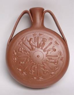 Gourde en sigillée gallo romaine petit modèle, origine la Graufesenque, Millau